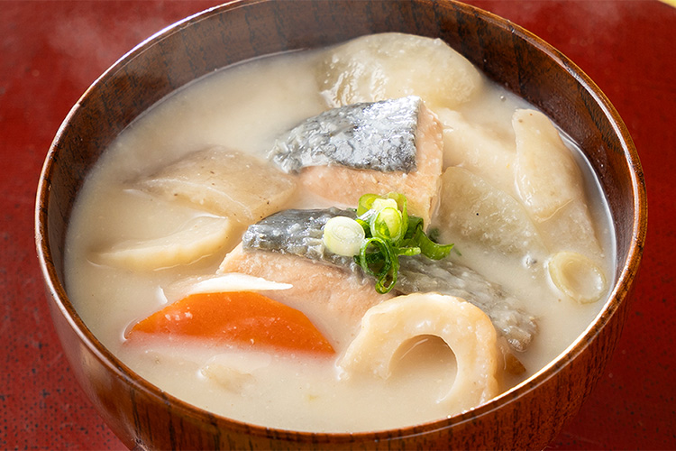 北海道産　鮭の粕汁