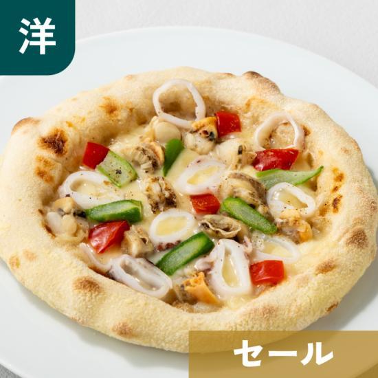 【数量2倍】島根県産 シロイカと北海道産ホタテのピザ