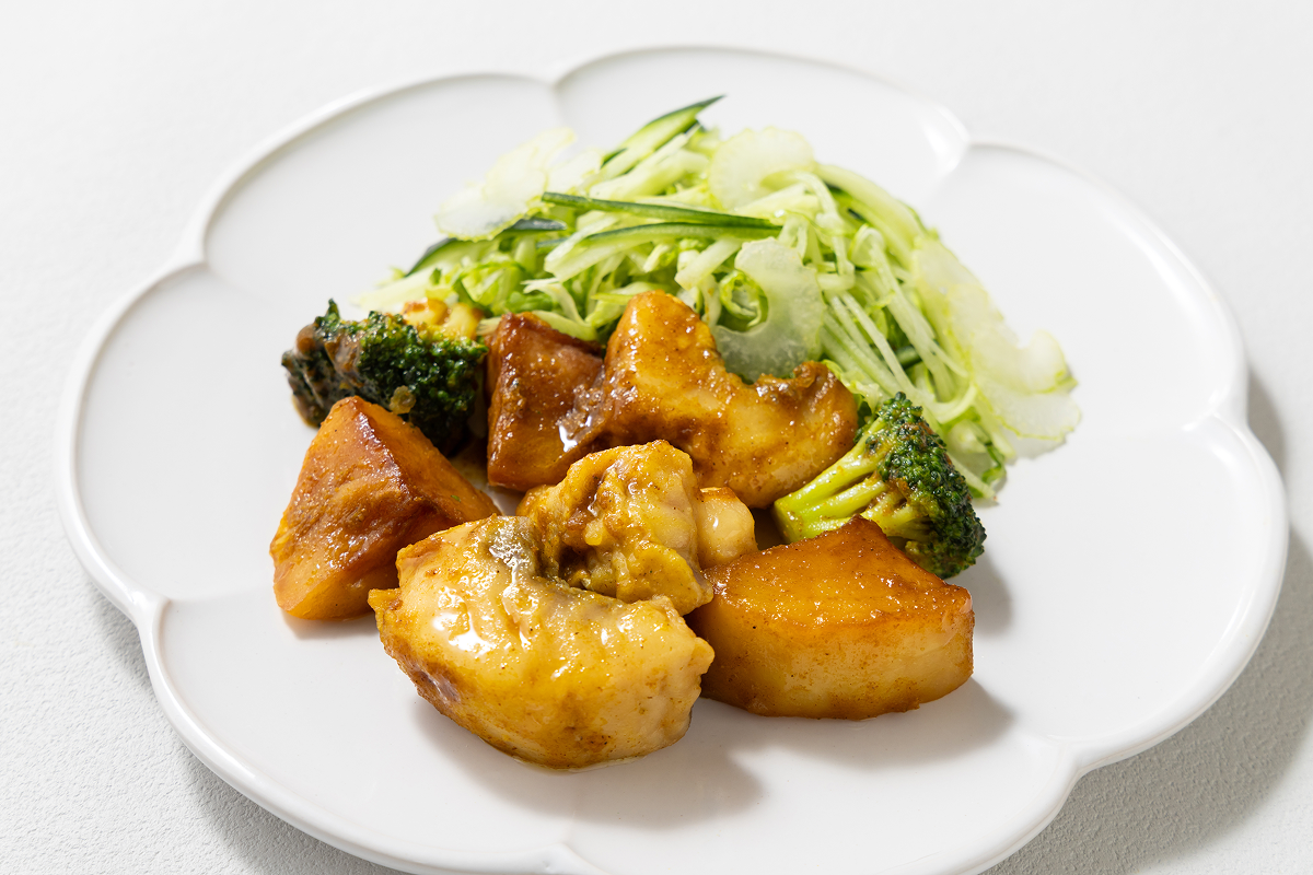 長崎県産 真鯛とじゃがいもの中華炒め カレー風味