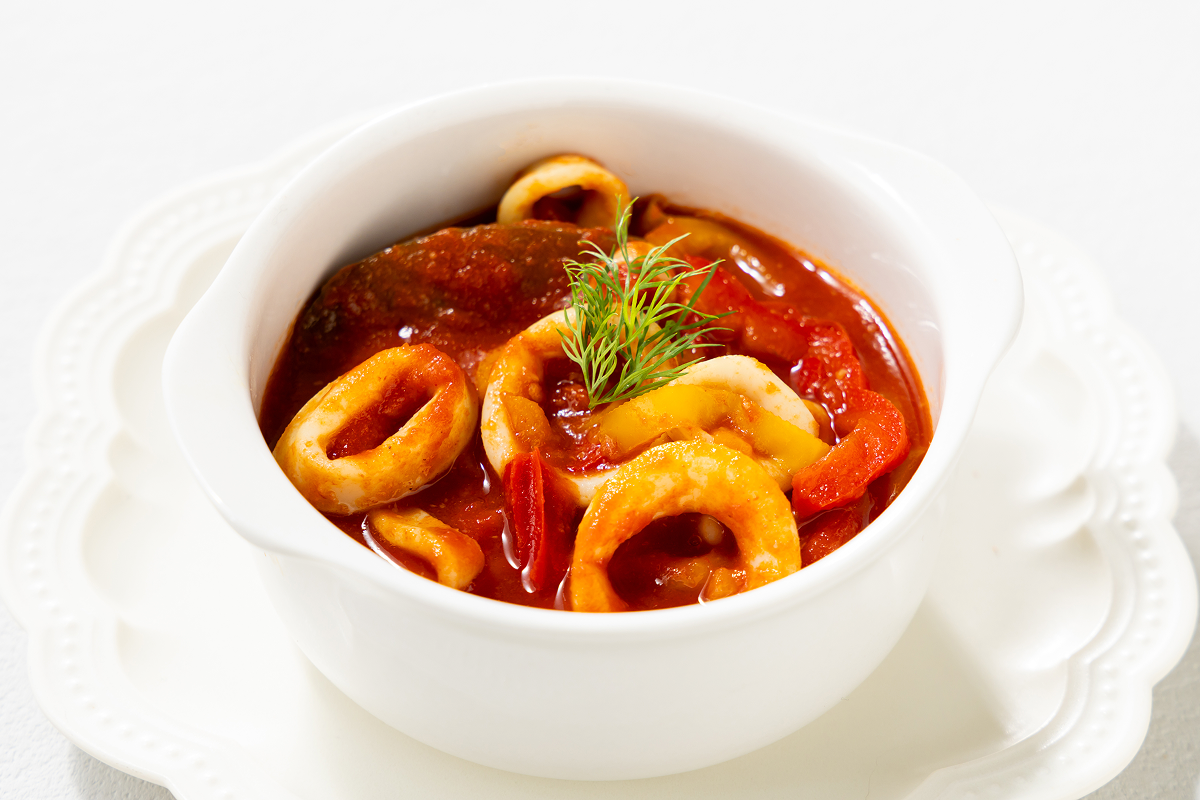 福島県産 ヤリイカのラタトゥイユ