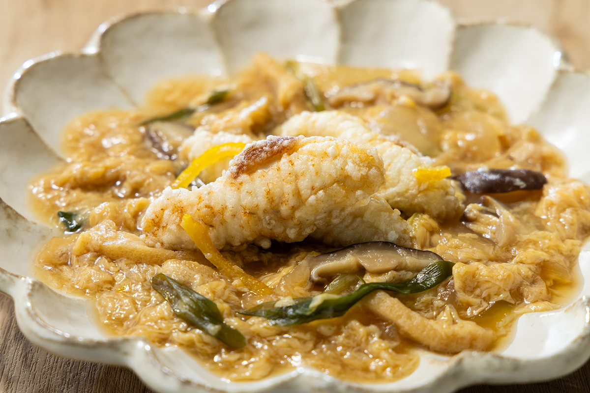 香川県産 讃岐でんぶくの卵とじ